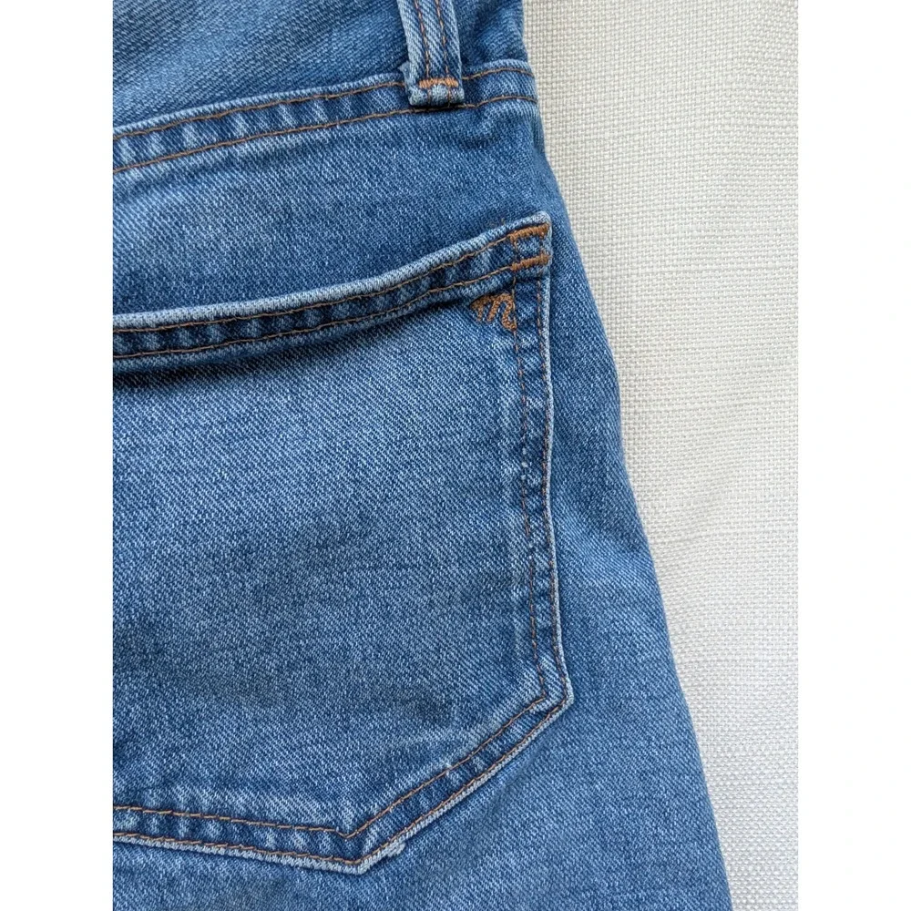 Madewell The Perfect Jean Short Womens 25 High Rise Cutoff Frayed Medium Wash